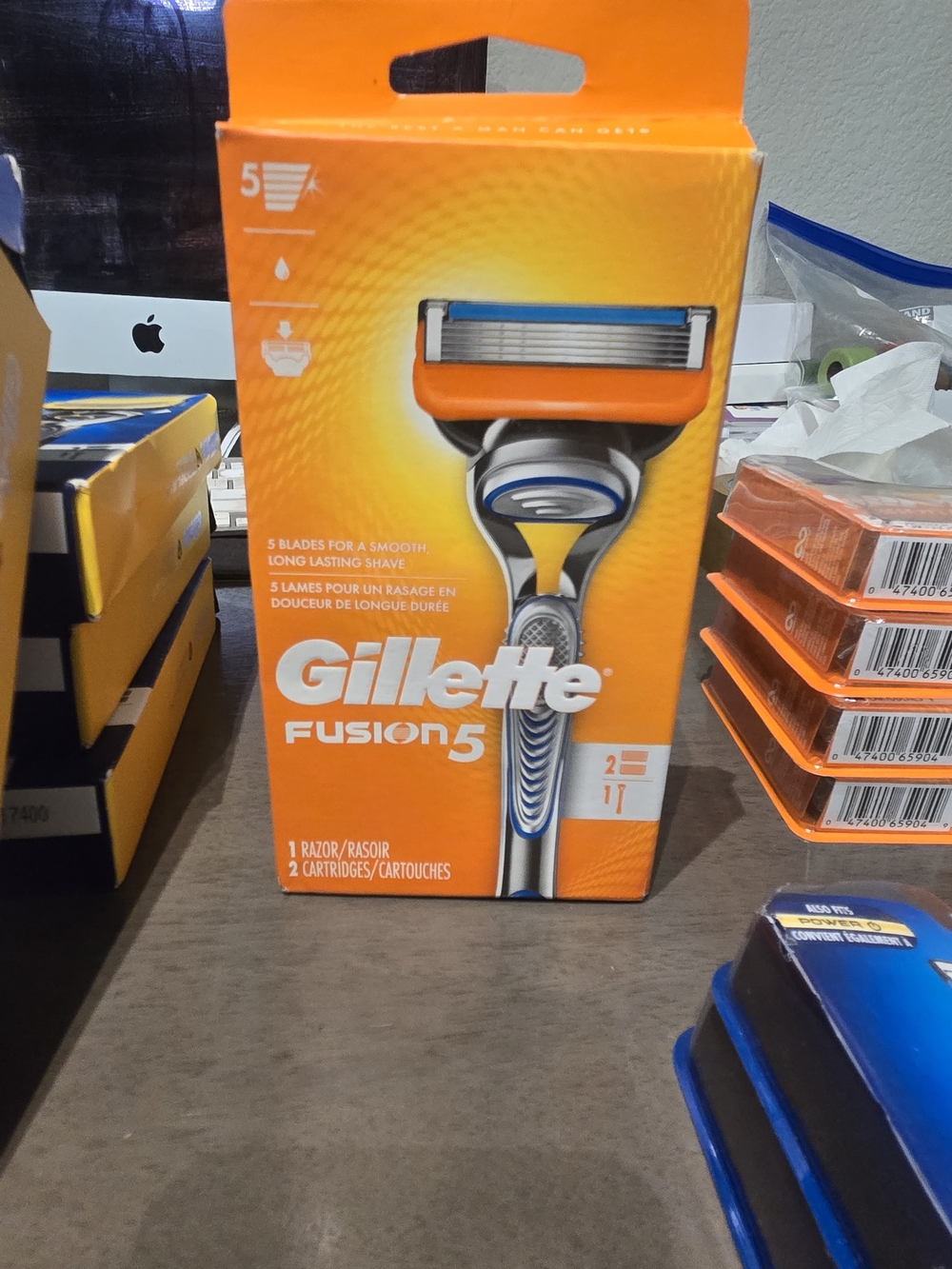 Gillette Fusion5 Men’s Razor - Orange Handle